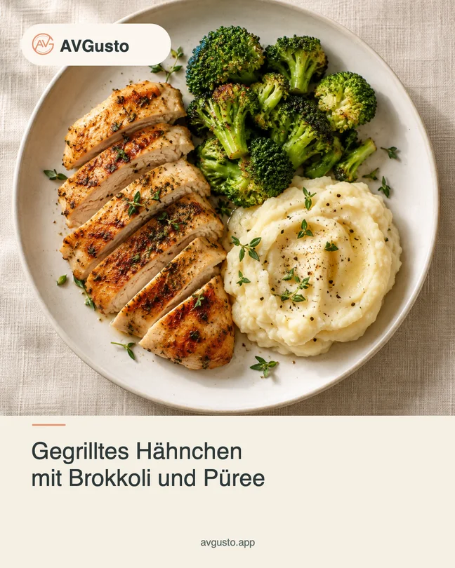 Helle Karte: Foto und Name des Gerichts.